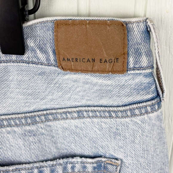 NEW American Eagle 90s Straight Jean Light Wash Denim Stretch Women's Size 18 - Picture 11 of 11